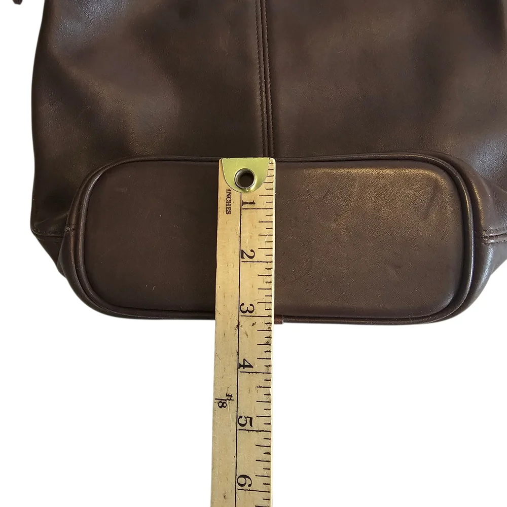 Vintage Coach Soho Leather Bucket Shoulder Bag Brown 4148 Costa Rica - Picture 9 of 14